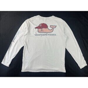 Vineyard Vines Men’s Large South Carolina Gamecocks White Long Sleeve Shirt